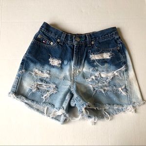 Tommy Hilfiger Ombré Bleached shorts